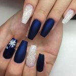 blue snowflake matte
