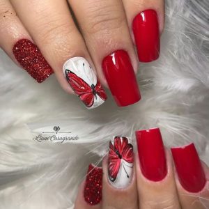 red insect design