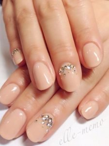 crown rhinestone nude