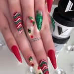 christmas chevron glitter