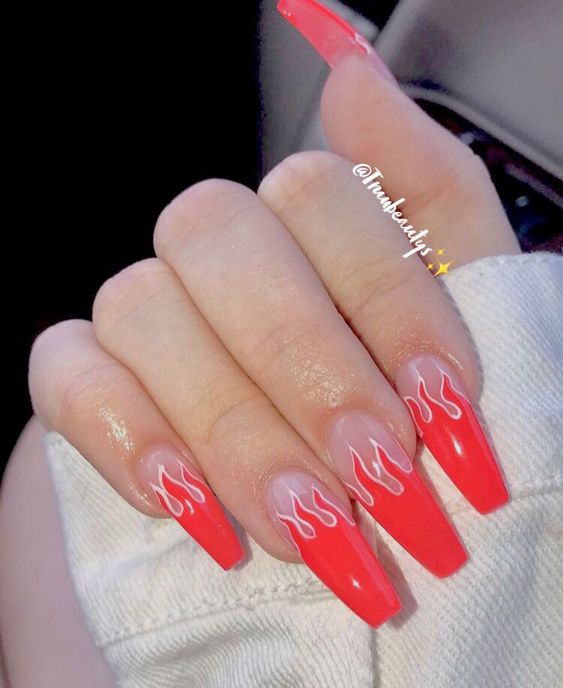 The Best Red Acrylic Nails