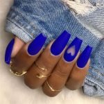 clear heart matte blue