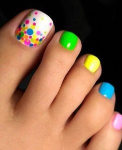 confetti pedicure