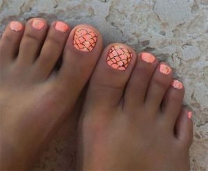 mermaid coral pedi