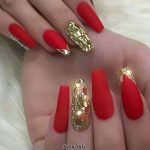 disco ball gold red