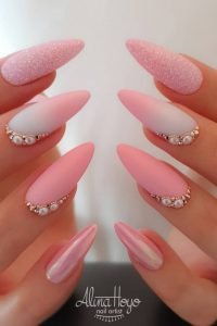 pearl embellished pink