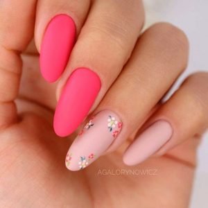 minimal floral pink