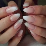 french ombre glitter tips