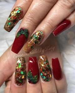 multi glitter holiday