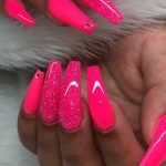 hot neon pink