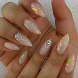 nude hologram stiletto