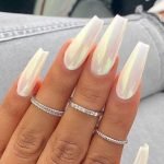 iridescent white