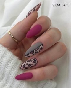 animal print in matte acrylic