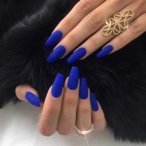 solid cobalt matte finish