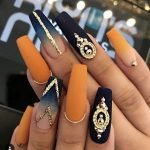 mustard matte embellished