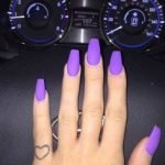 neon purple matte acrylic
