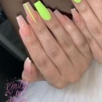 neon stripe on clear