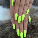 neon yellow acrylics