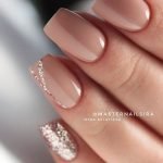 nude gold glitter