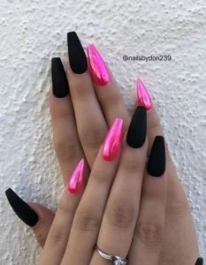 matte black pink hot