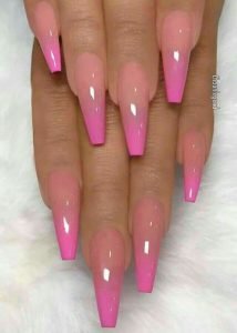 nude to hot pink