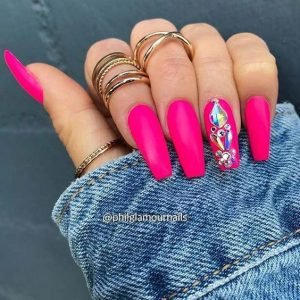 hot pink coffin stones