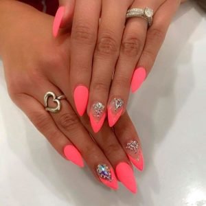 neon french stiletto