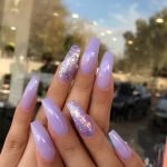 purple acrylic glitter