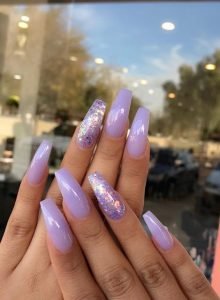 lilac glitter summer