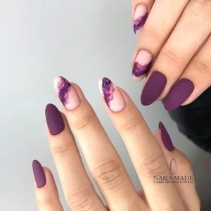 painted nude purple matte
