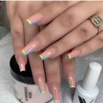 rainbow tips on coffin