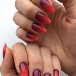 red shade ombre