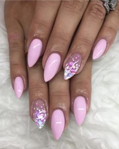 clear confetti stiletto