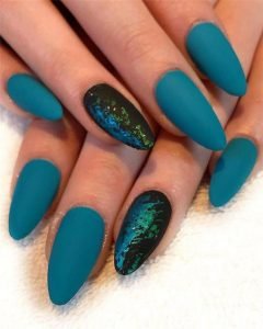 stiletto teal matte
