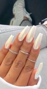 iridescent white design