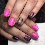 bright pink black chrome accents