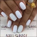 clear glitter white