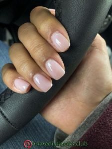 pale pink solar nails