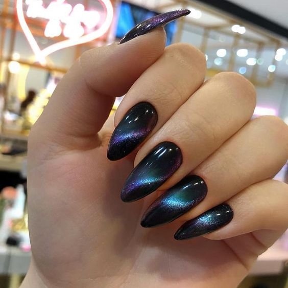 Cat Eye Magnetic Nail Polish Designs