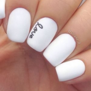 solid white matte writing