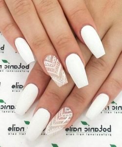 lace designed matte white