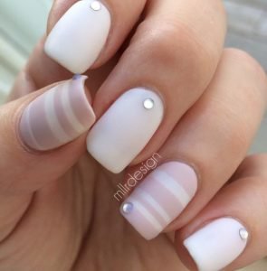 matte striped with stones