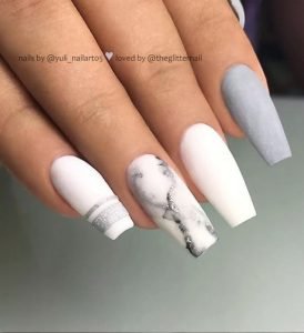 grey and white design matte