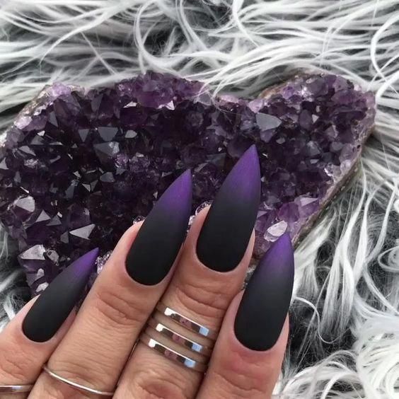 20+ Chic Purple Ombre Nails Ideas to Copy [2023] - Nail Designs Daily