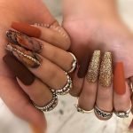 fall abstract glitter