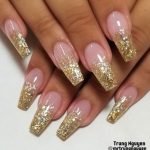 glitter ombre gold