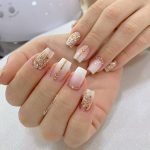 gold embellish clear glitter