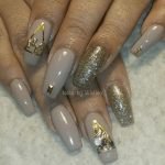 gold embellished taupe