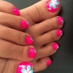 hawaiian flower toes
