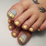 lemon stripe toes